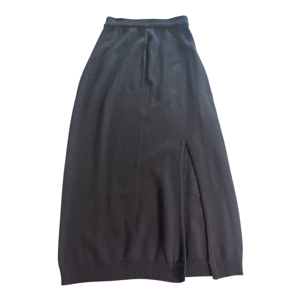 Rafaella VTG Lambswool Blend Sweater Midi Skirt Side Slit Size Small Minimalist